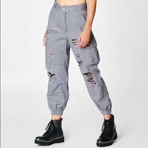 NWT CARMAR grey cargo pants
